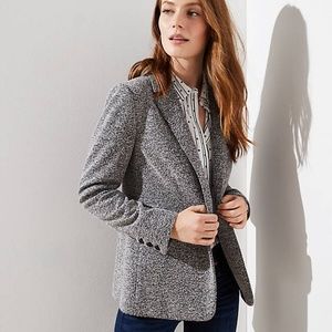 NWT PETITE BRUSHED KNIT BLAZER